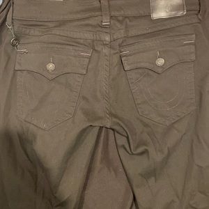 True religion black Ricky relaxed straight jeans